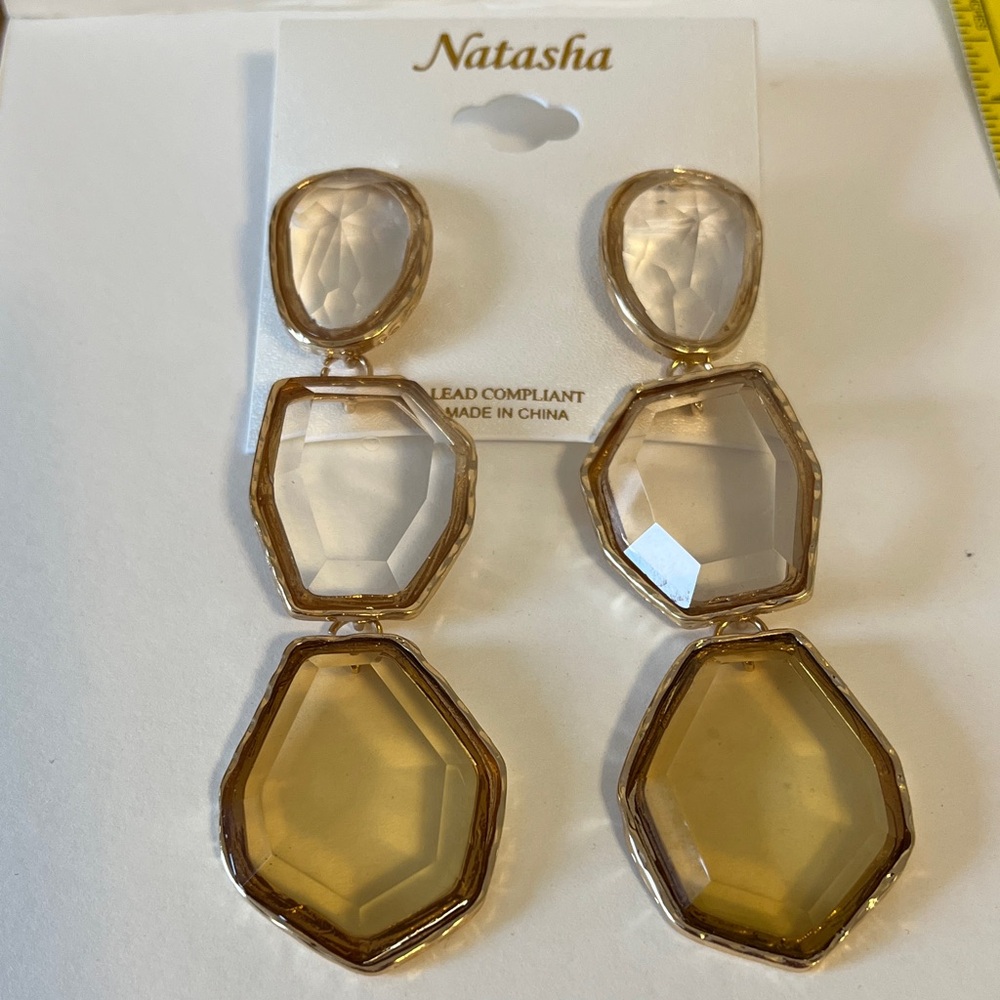 159 NWT statement earrings Natasha brand